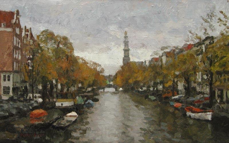 unknow artist Prinsengracht canal